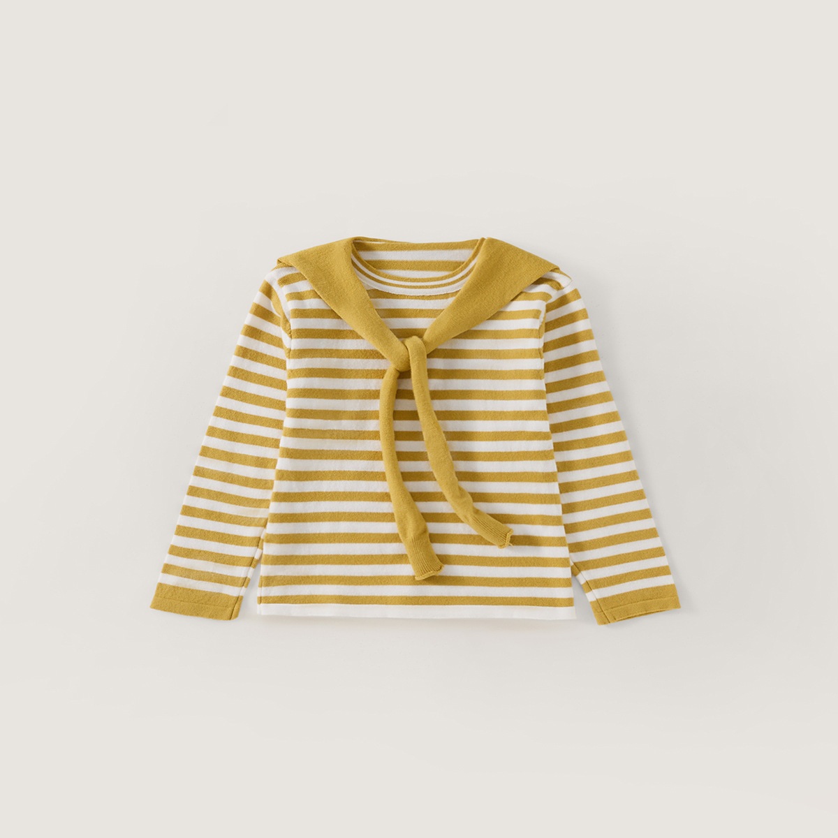 Yellow Winter Clothing - Осенне-зимний вязаный свитер для девочек, топ