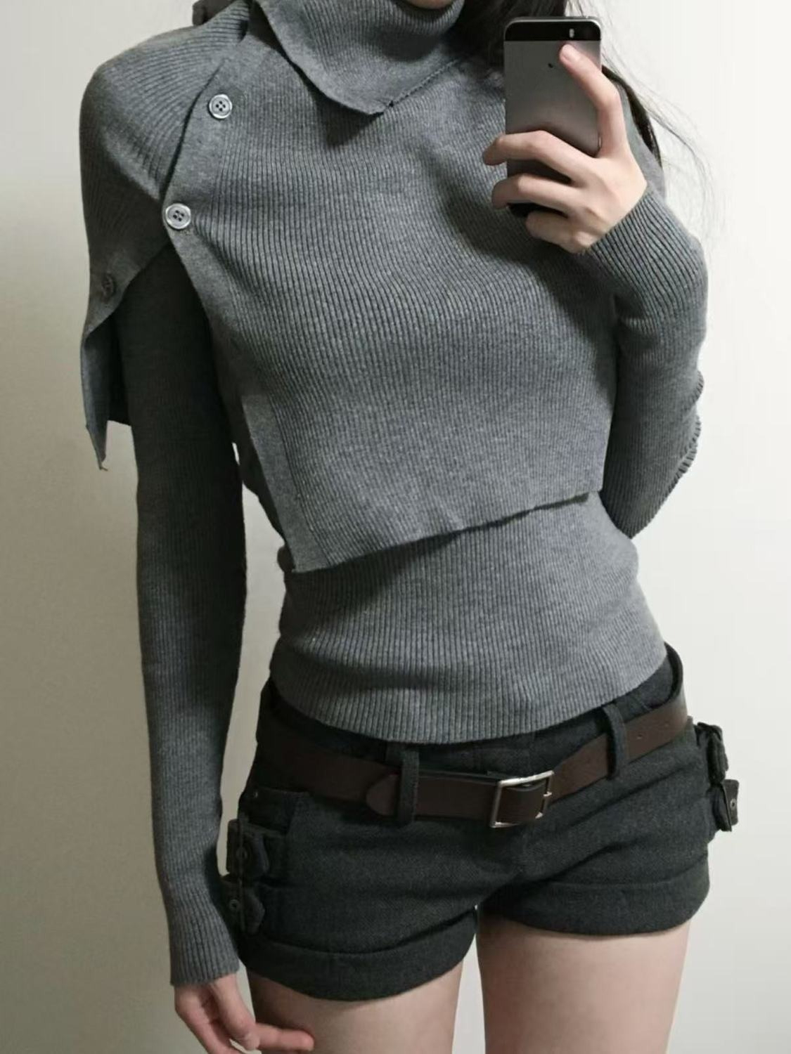 Winter Clothing Line - Винтажный субкультурный свитер, повседневная женская водолазка