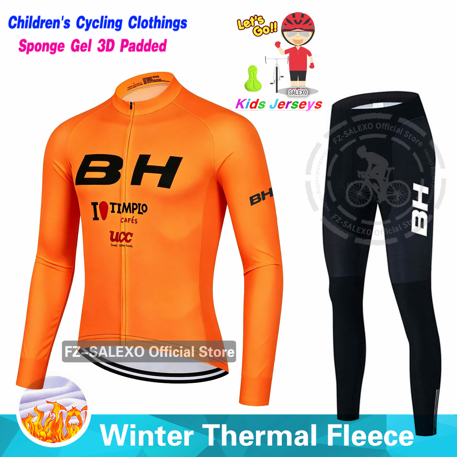 Winter Clothing Kids Sale - Зимние детские велосипедные костюмы BH: термокомплекты