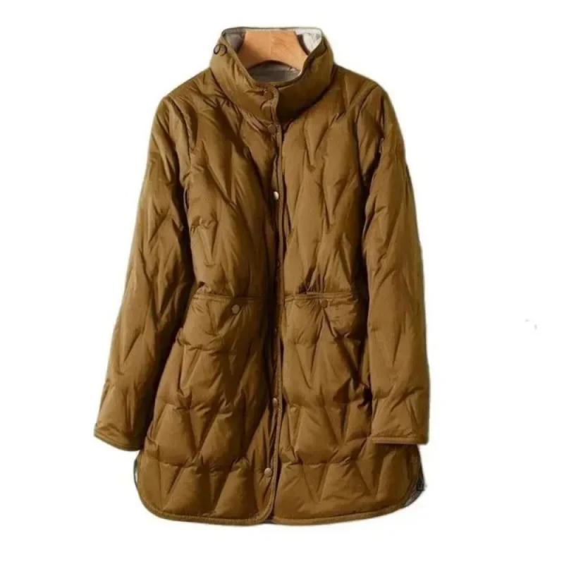 Женская двусторонняя тонкая пу – обзор и цена Puffer Jacket Women Down