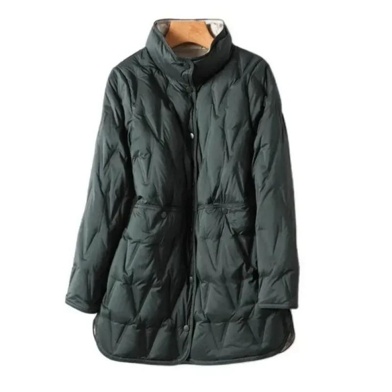 Женская двусторонняя тонкая пу – обзор и цена Puffer Jacket Women Down