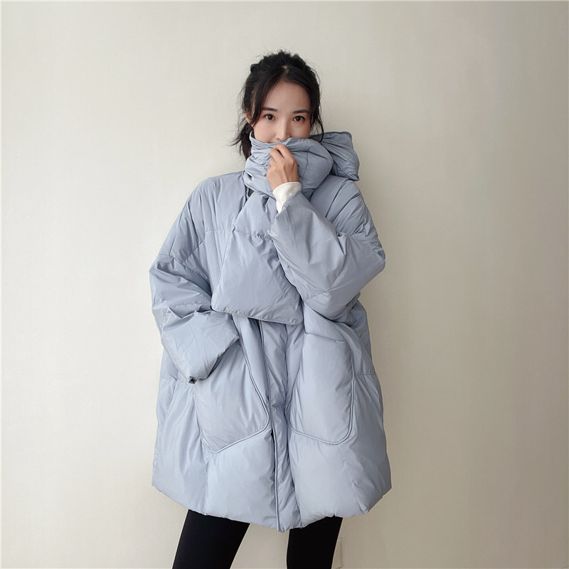 Зимний теплый пуховик, шарф с  – обзор и цена Puffer Jacket Women Down